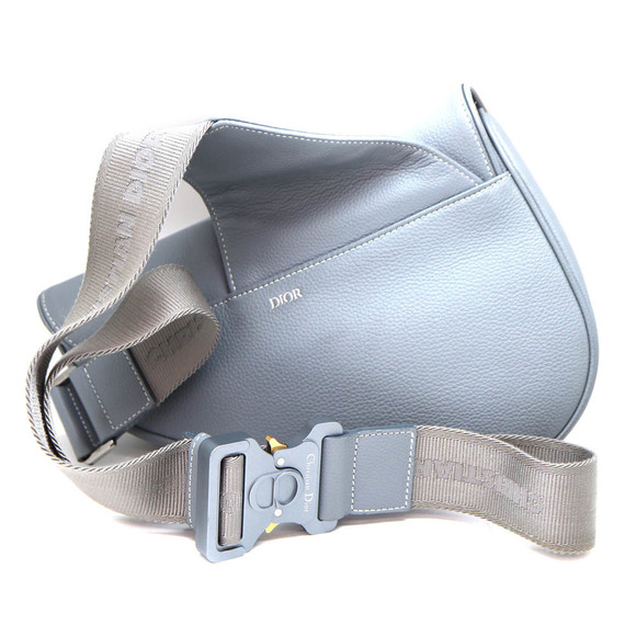 Dior Bag Saddle Body Leather Gray - Picture 1 of 10